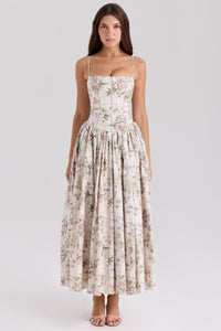 Cream Floral Print