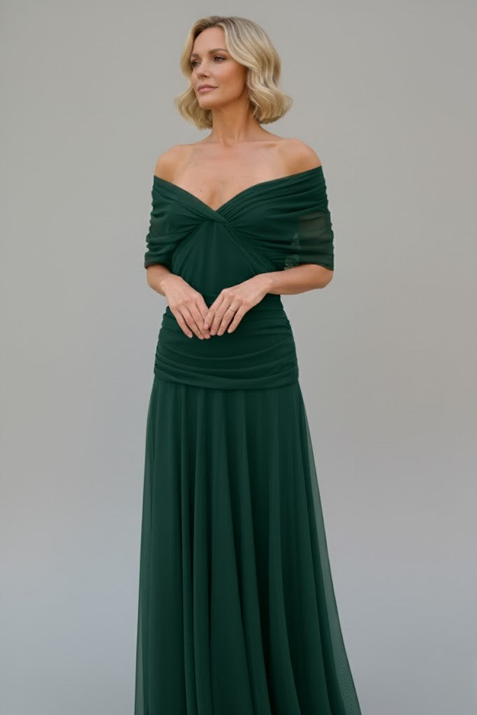 Elva | Timeless Off-Shoulder Maxi Dress