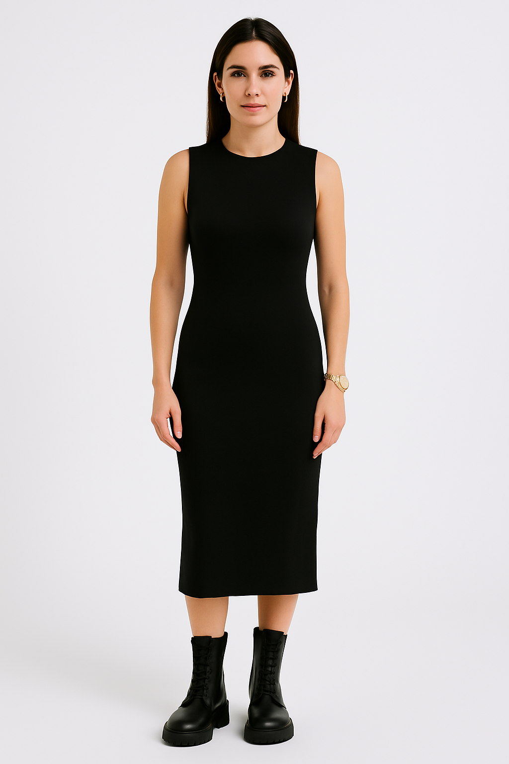 Megan Set with drop-shoulder Sweatshirt and Sleeveless Dress