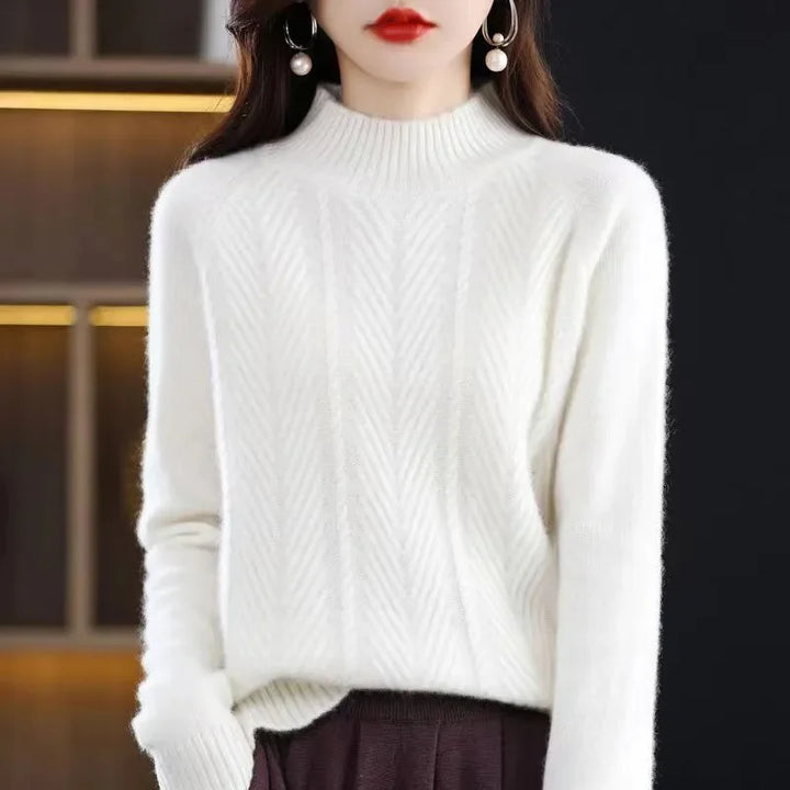 Eloise Cashmere Textured Knit Sweater