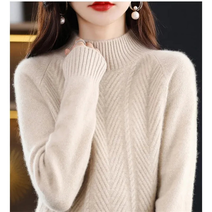 Eloise Cashmere Textured Knit Sweater