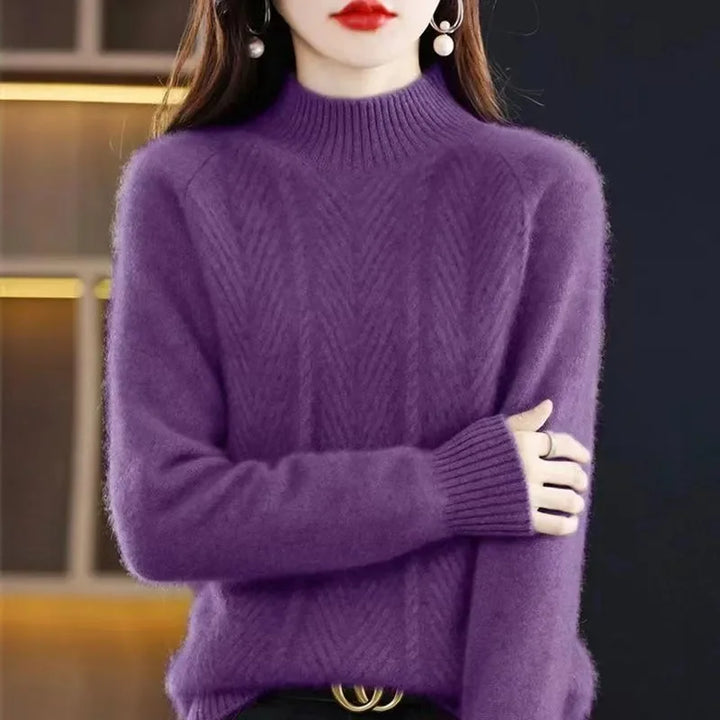 Eloise Cashmere Textured Knit Sweater