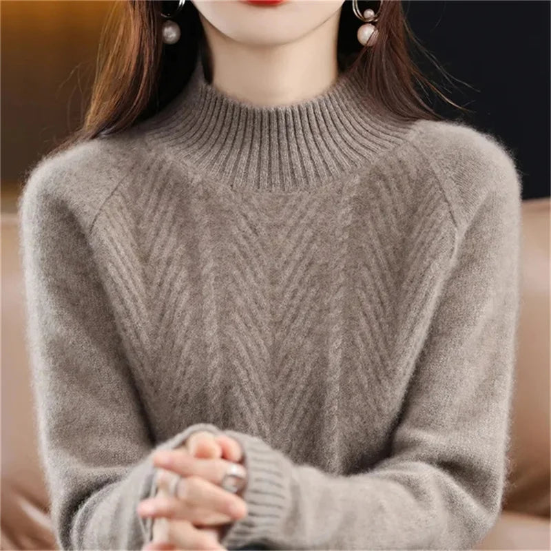 Eloise Cashmere Textured Knit Sweater