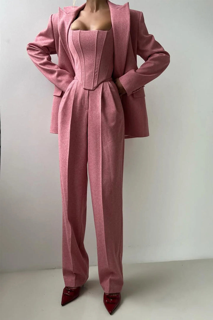 Dolce - Three-piece set with double-breasted blazer