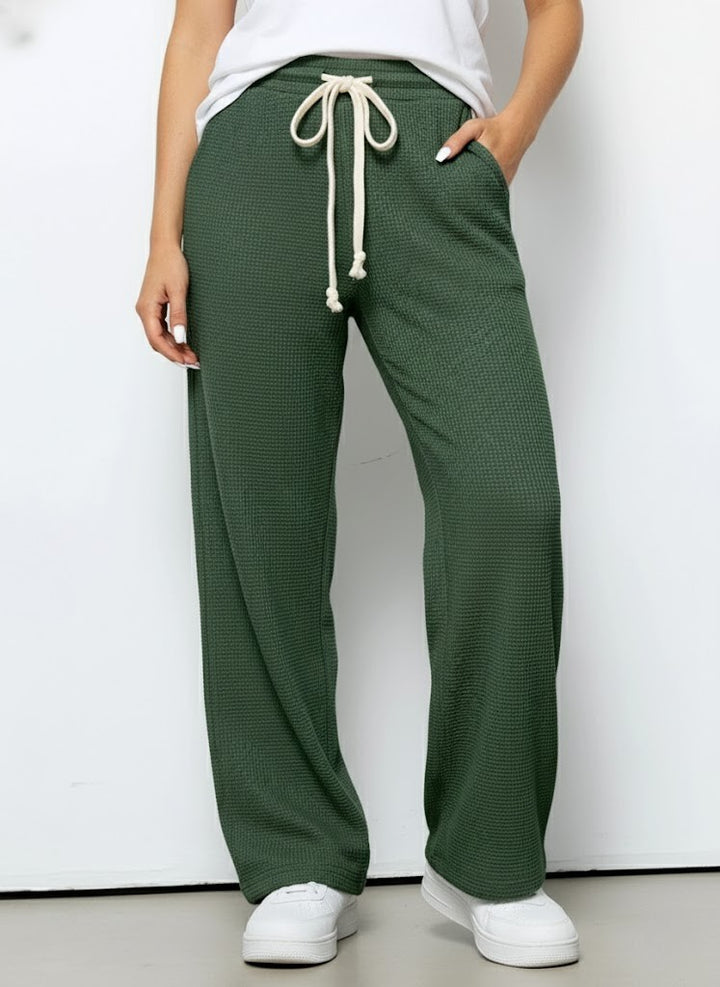 Velisse | Wide Pants With Adjustable Waist