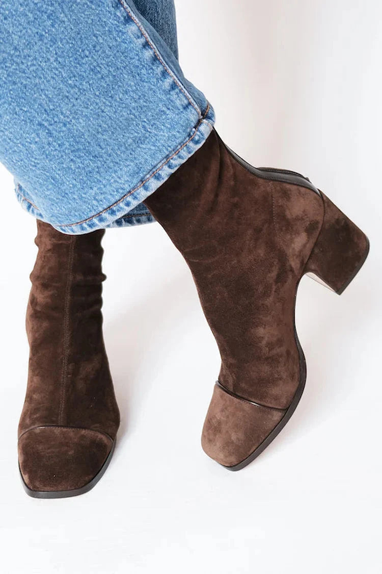 Seraphina | Square toe heeled boots