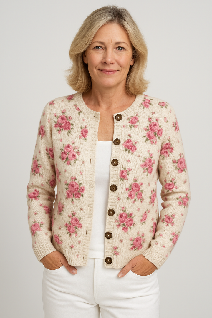 French Rose Cardigan