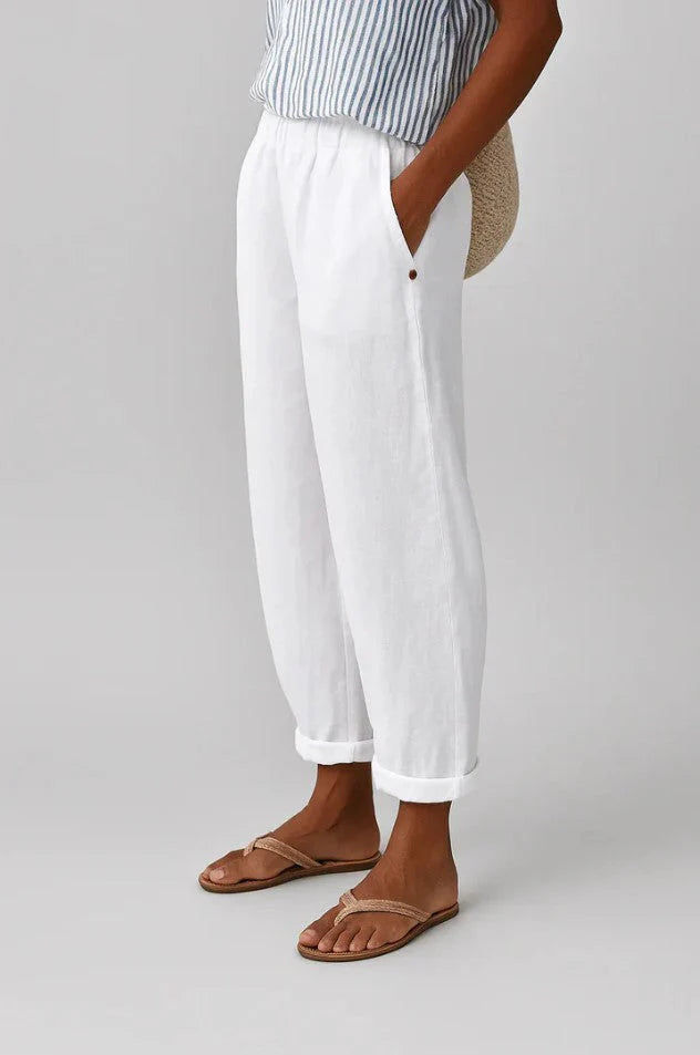 Alexia | Timeless Linen-Cotton Trousers