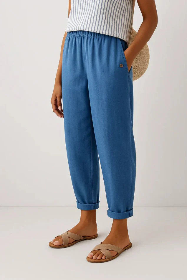 Alexia | Timeless Linen-Cotton Trousers