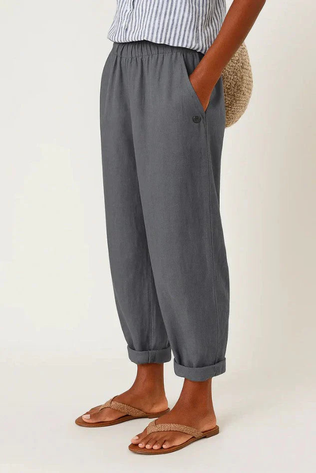 Alexia | Timeless Linen-Cotton Trousers