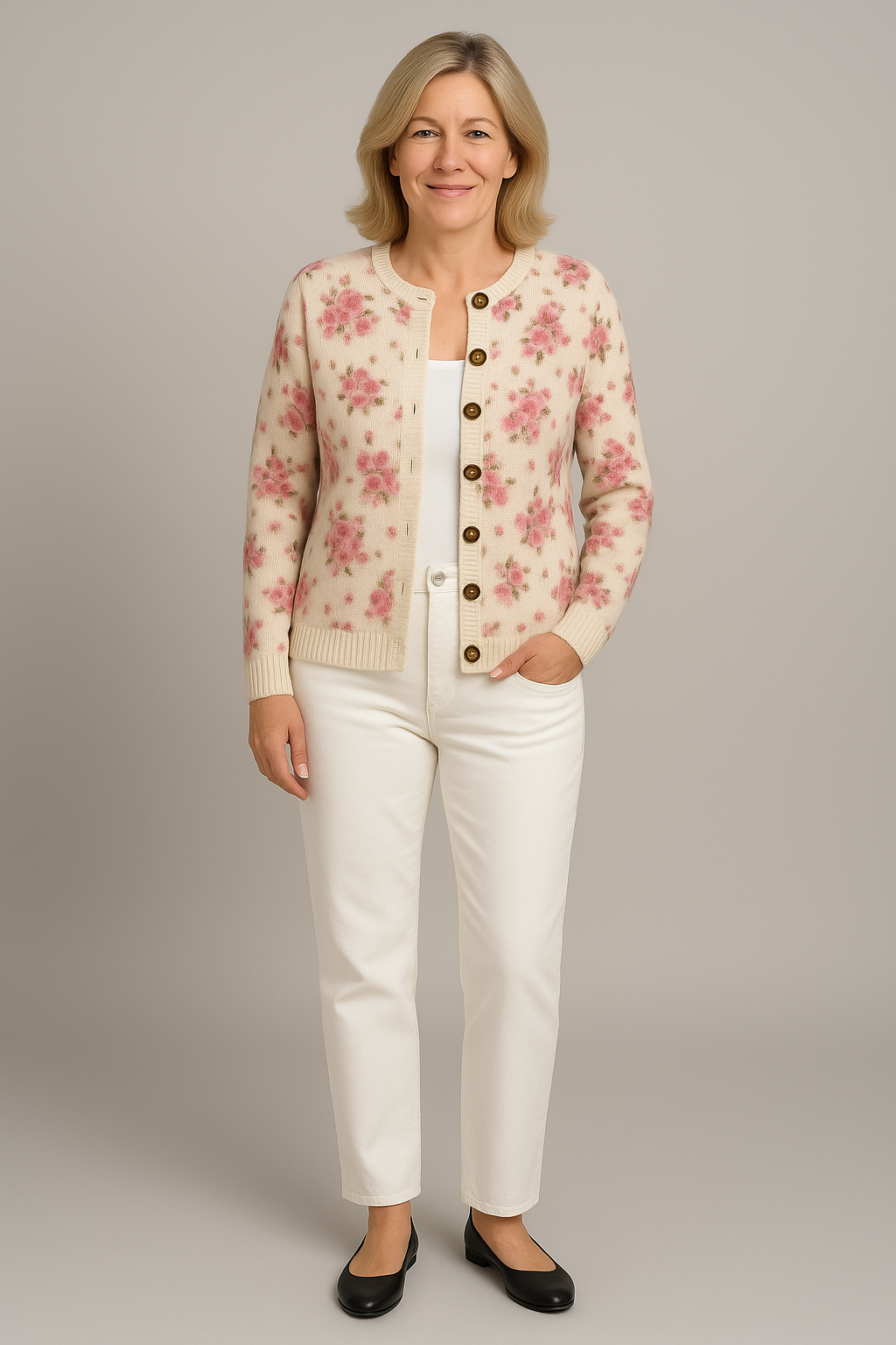 French Rose Cardigan