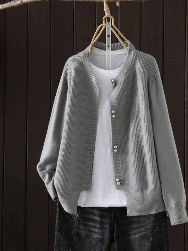 Daphne | Pearl-Button Cardigan