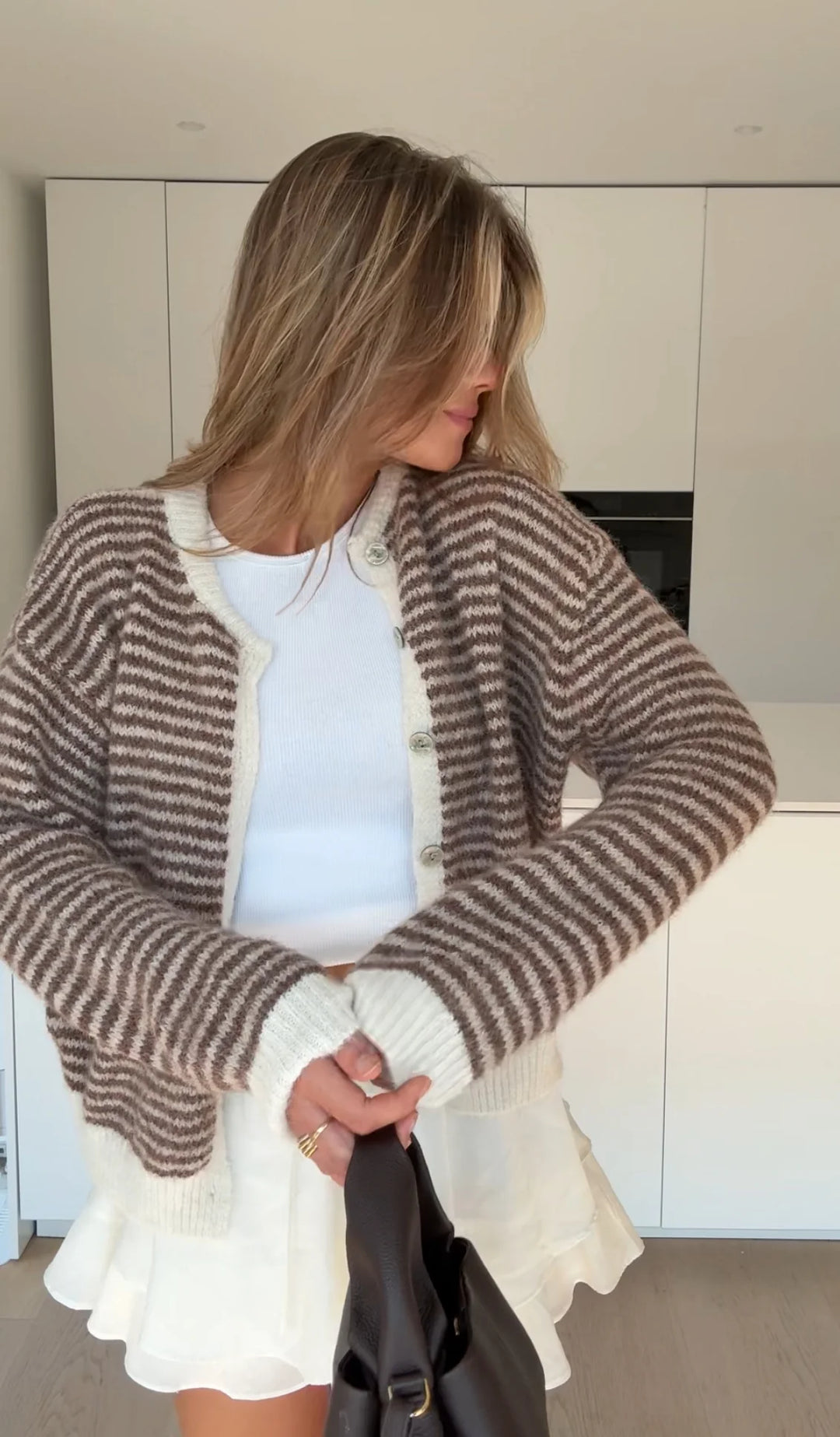 Stella | Soft Striped Cardigan