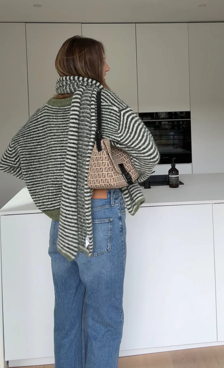 Stella | Soft Striped Cardigan