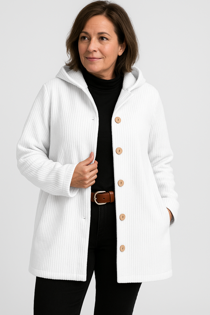 Aurelia Corduroy Hooded Jacket