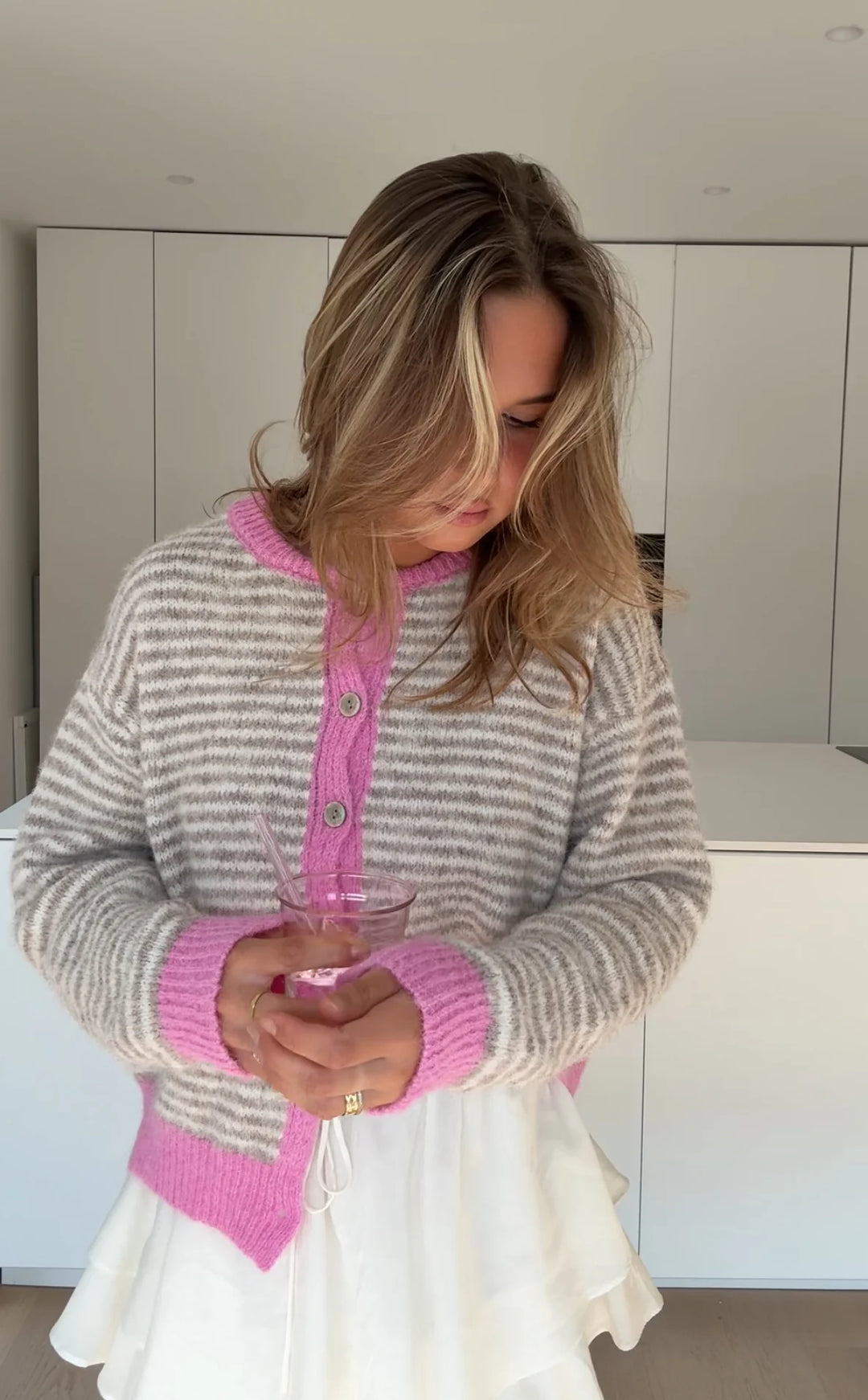 Stella | Soft Striped Cardigan