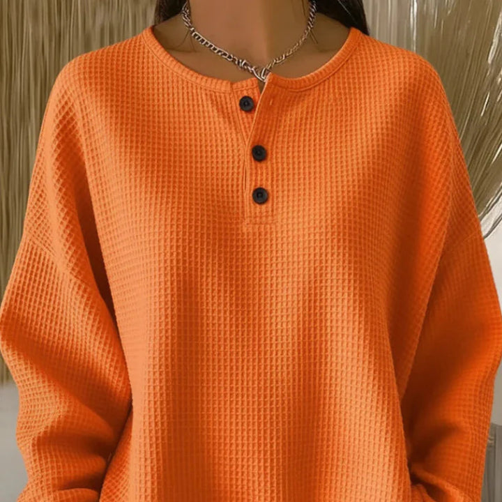 Marlene | Waffle Knit Sweatshirt