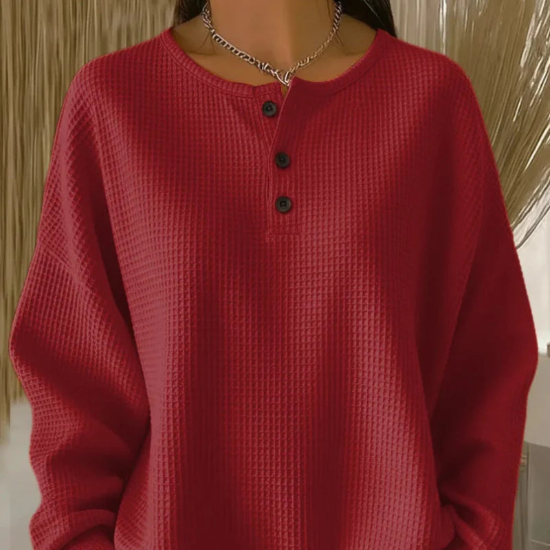 Marlene | Waffle Knit Sweatshirt