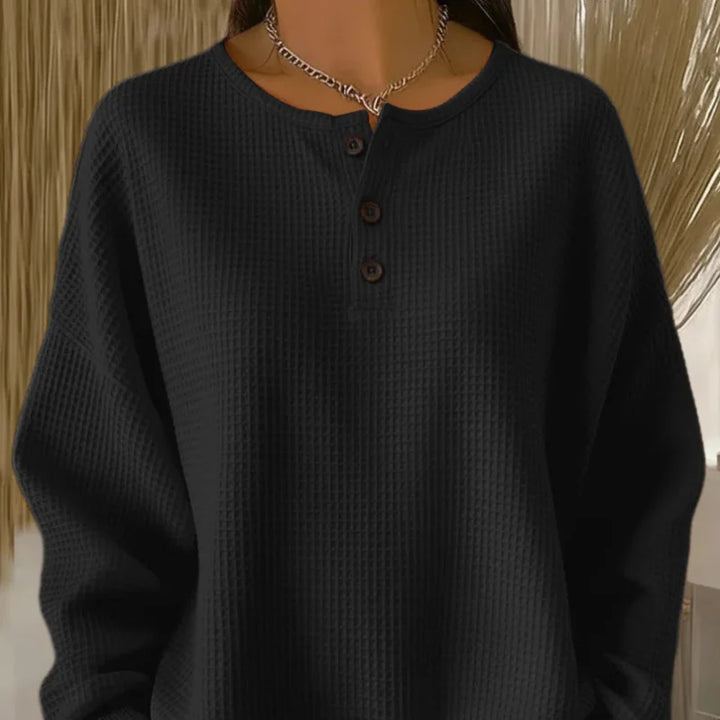 Marlene | Waffle Knit Sweatshirt