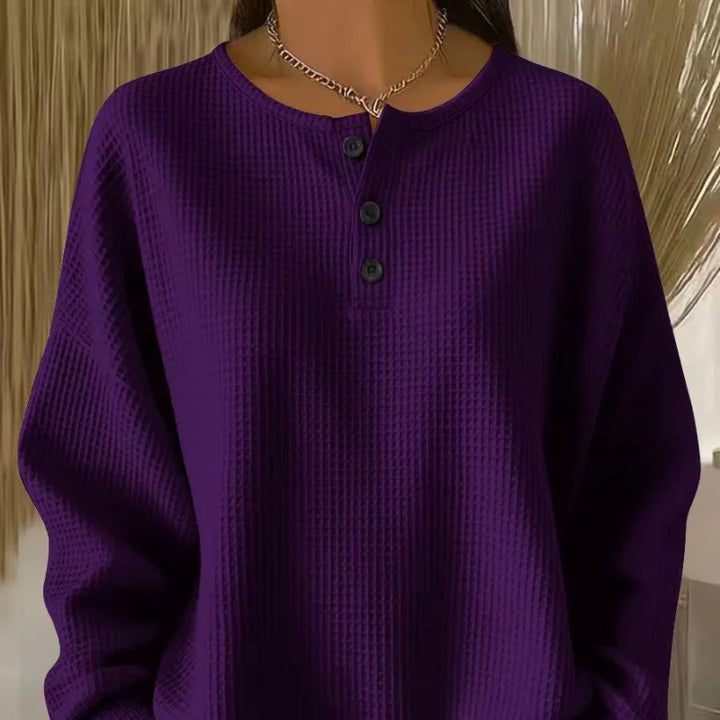 Marlene | Waffle Knit Sweatshirt