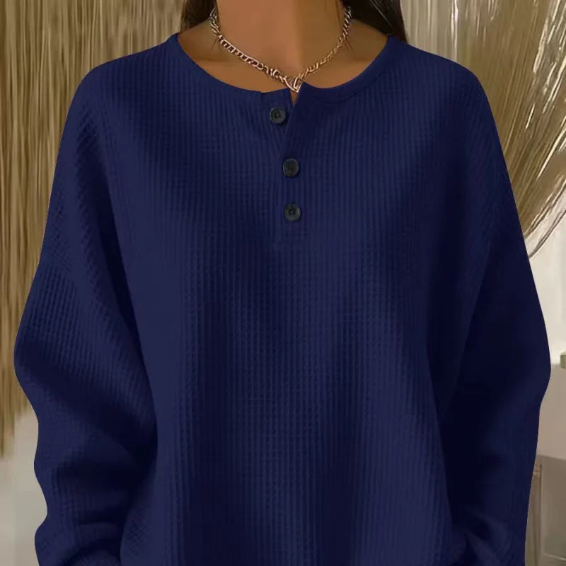 Marlene | Waffle Knit Sweatshirt