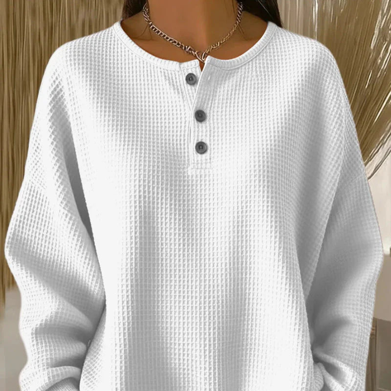 Marlene | Waffle Knit Sweatshirt