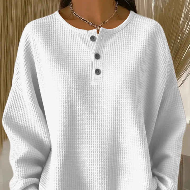 Marlene | Waffle Knit Sweatshirt