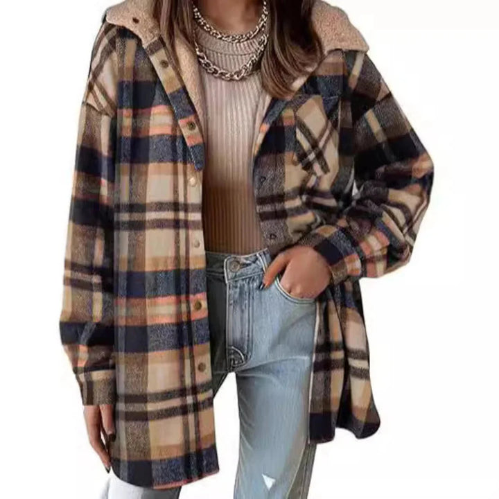 Angeli | Women's Soft Plaid Jacket