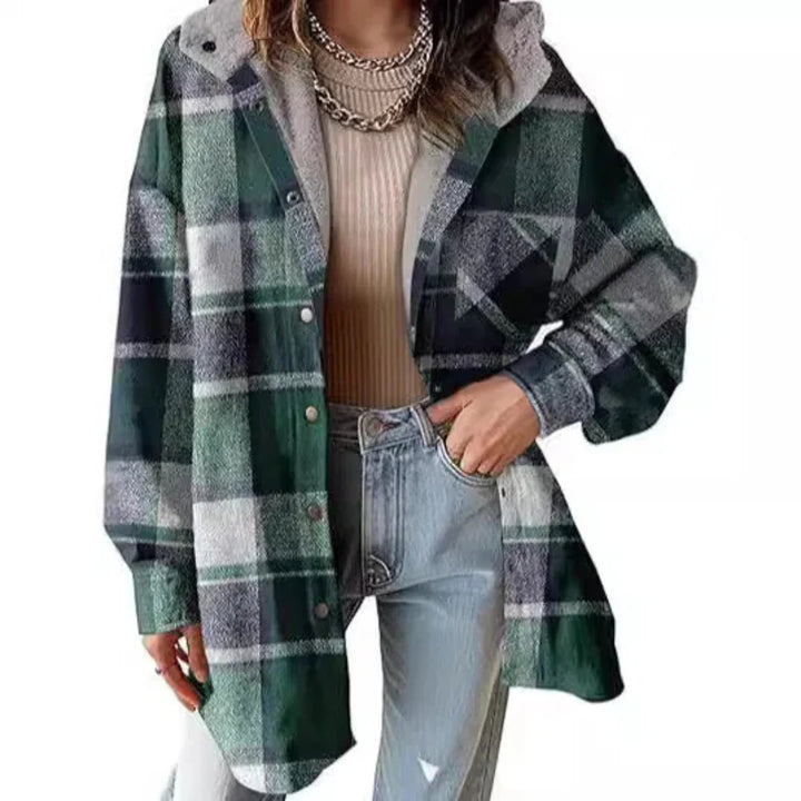 Angeli | Women's Soft Plaid Jacket