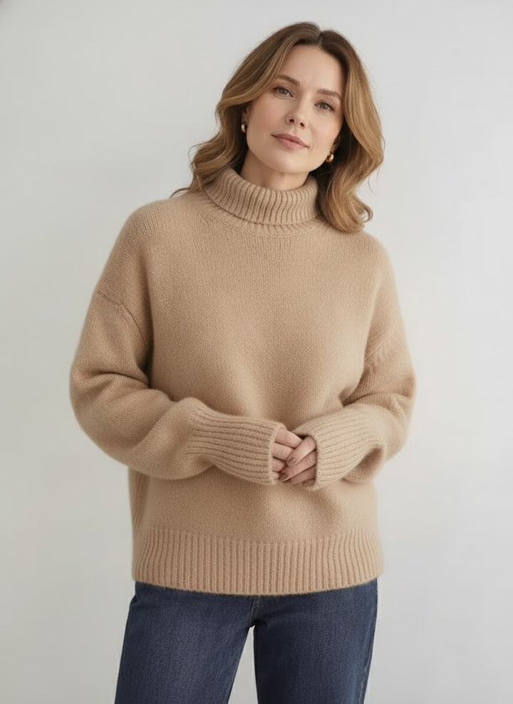 Isolde High Neck Cashmere Jumper