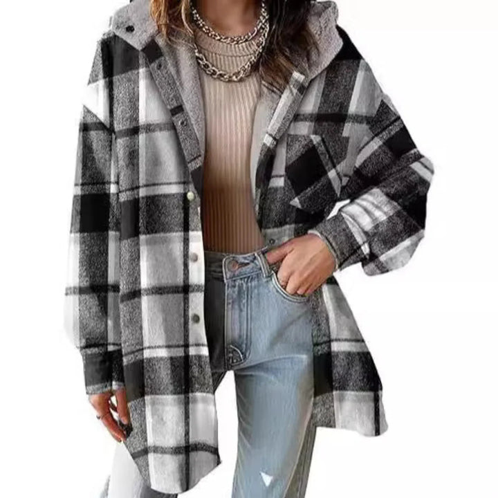 Angeli | Women's Soft Plaid Jacket