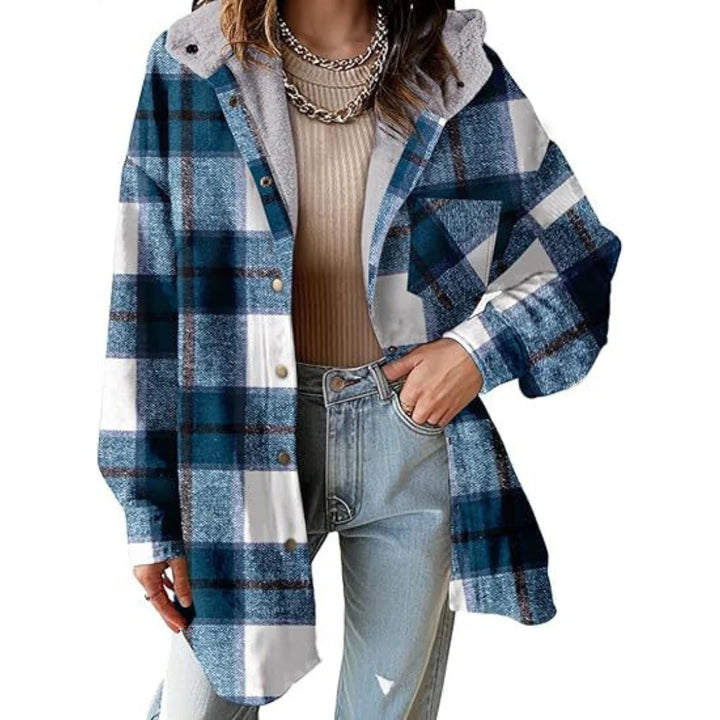 Angeli | Women's Soft Plaid Jacket