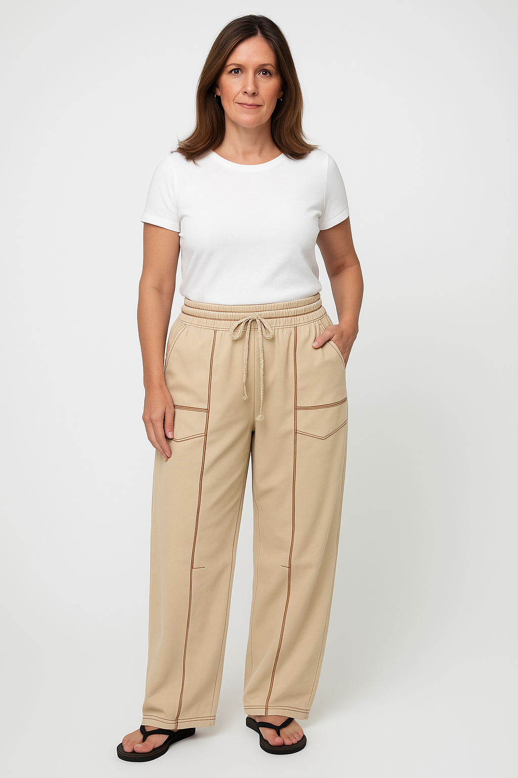 Carina Relaxed Fit Wide Leg Pants