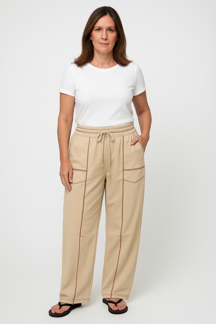 Carina Relaxed Fit Wide Leg Pants
