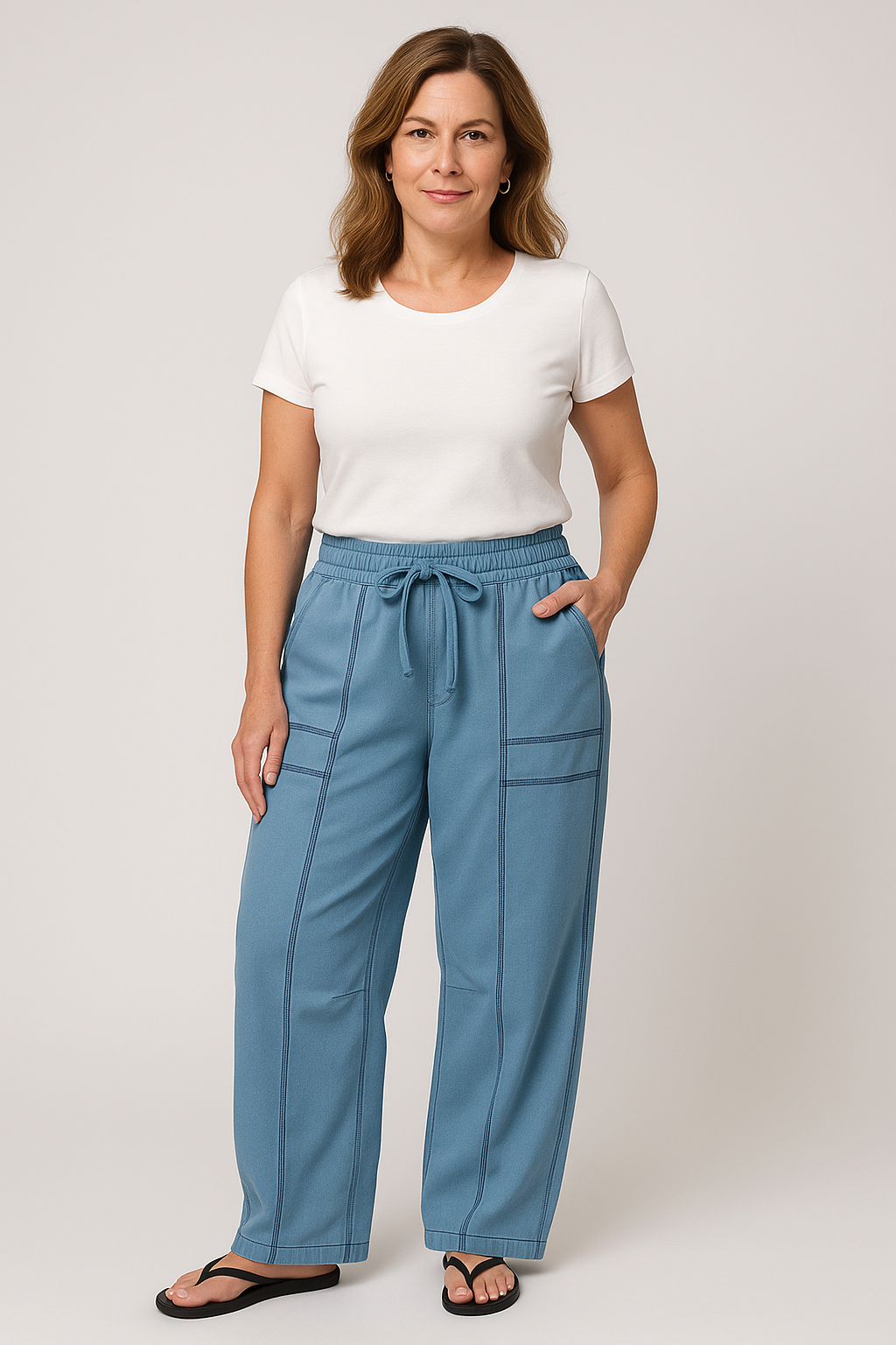 Carina Relaxed Fit Wide Leg Pants