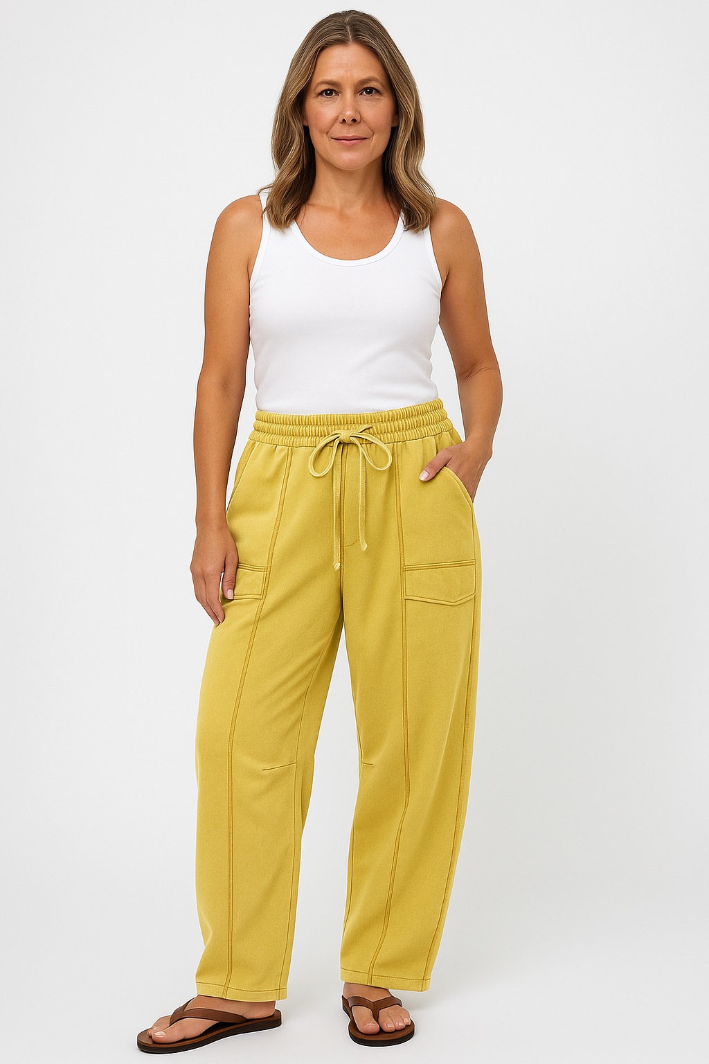 Carina Relaxed Fit Wide Leg Pants
