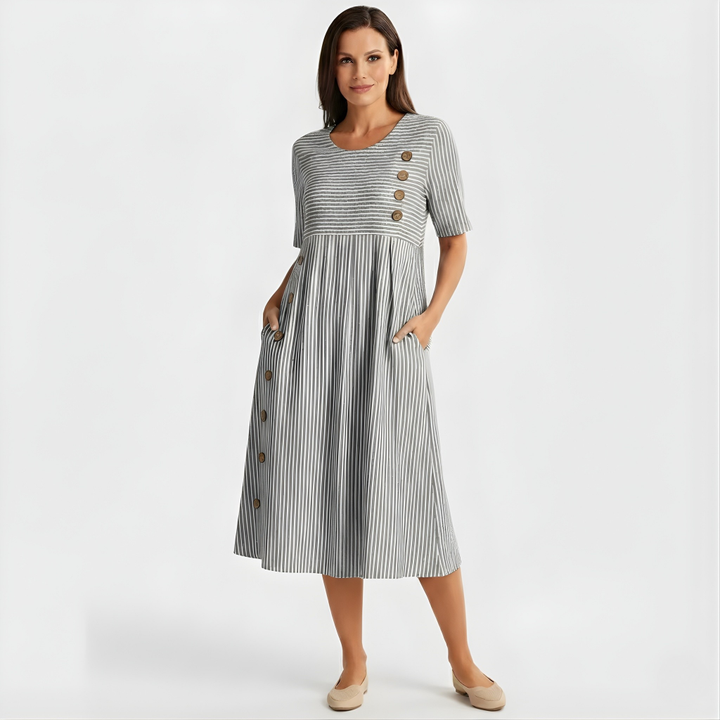 Celestina | Striped Midi Dress